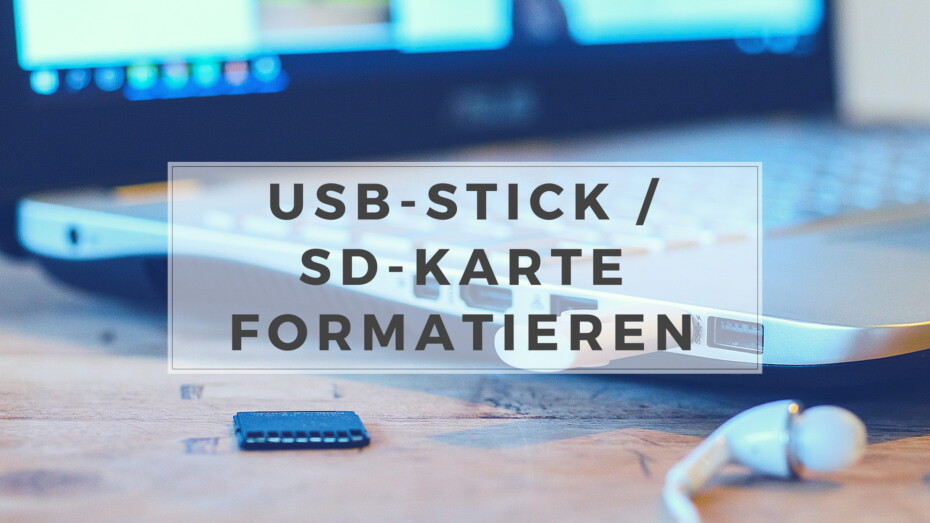 USB Stick SD Karte formatieren