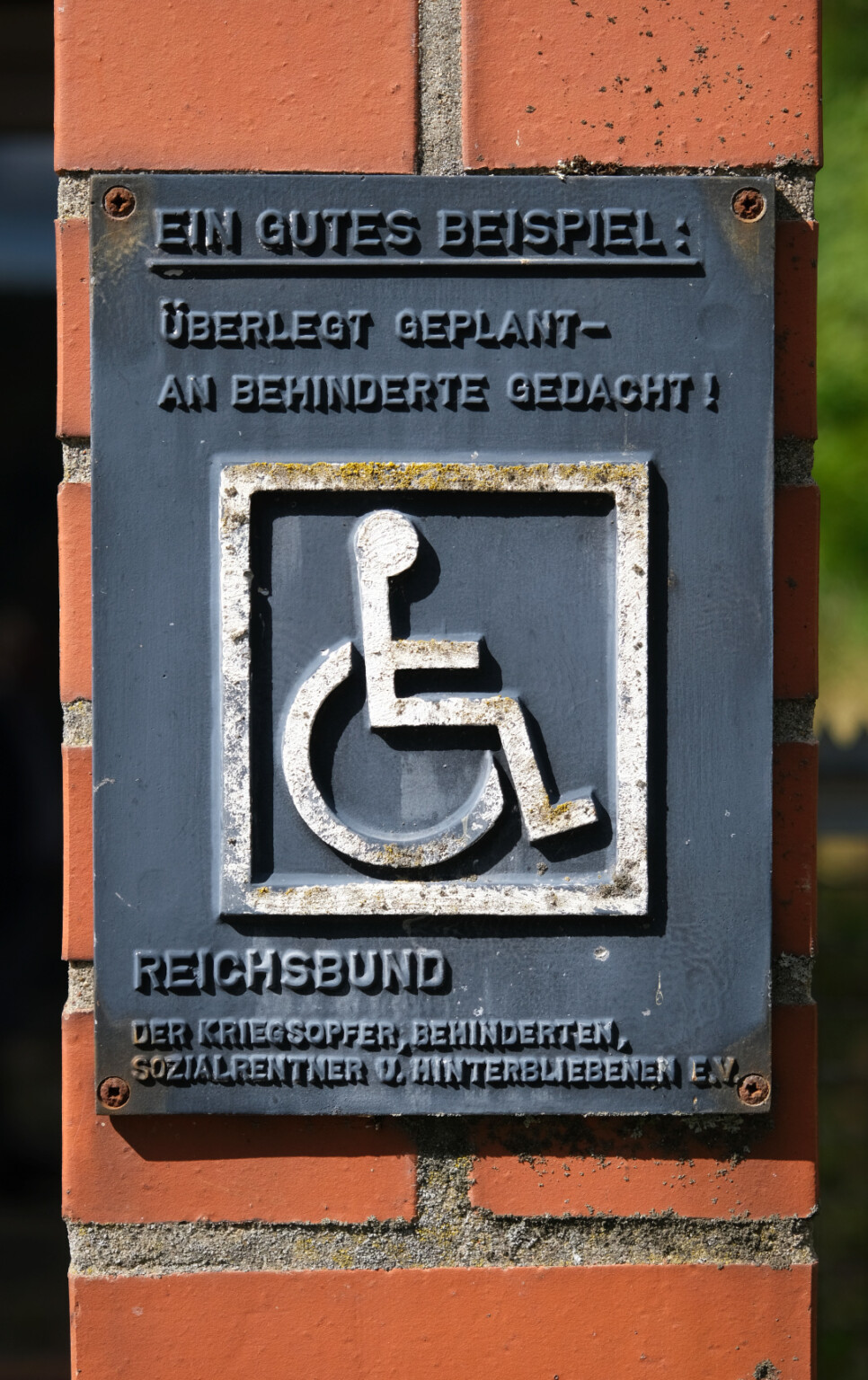 Altes Schild Des Heutigen SoVD Randnotizen