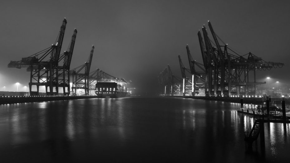 Containerbrücken im Hamburger Hafen